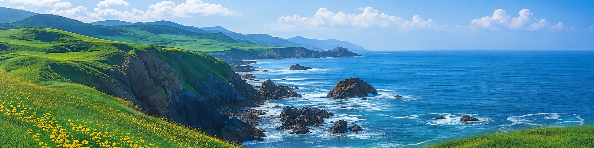 해변과 바위