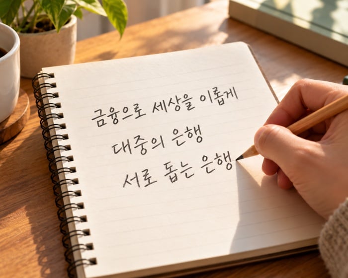 금융으로 세상을 이롭게, 대중의 은행, 서로 돕는 은행